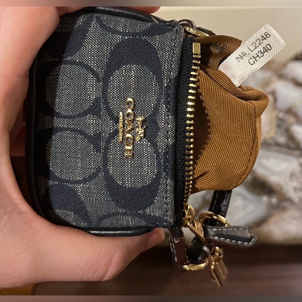 Coach MINI Denim Bag Charm! - Picture 5 of 7